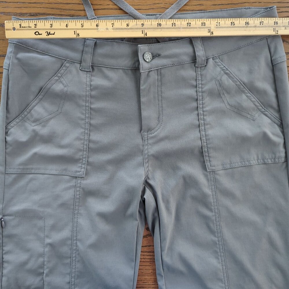 Prana Women’s Monarch Convertible Gray Hiking Outdoor Pants or Shorts sz 14 - Picture 15 of 16